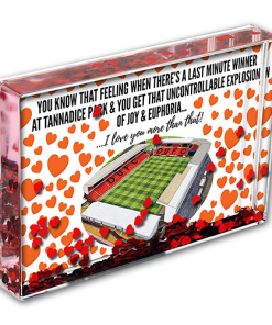 Dundee United Heart Photo Block I Love you More Than That Love Hearts Valentines Day
