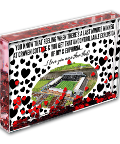 Fulham Heart Photo Block I Love you More Than That Love Hearts Valentines Day