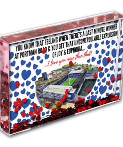 Ipswich Town Heart Photo Block I Love you More Than That Love Hearts Valentines Day