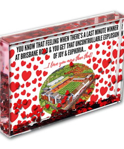 Leyton Orient Heart Photo Block I Love you More Than That Love Hearts Valentines Day