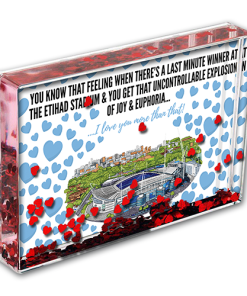 Man City Heart Photo Block I Love you More Than That Love Hearts Valentines Day