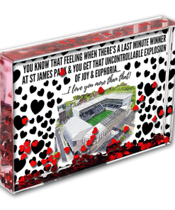 Newcastle Heart Photo Block I Love you More Than That Love Hearts Valentines Day