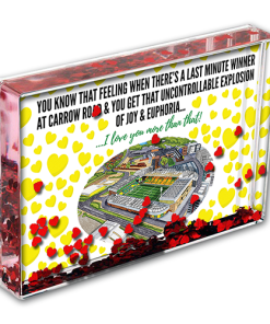 Norwich City Heart Photo Block I Love you More Than That Love Hearts Valentines Day