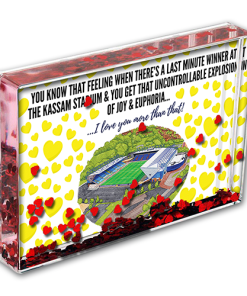 Oxford Utd Heart Photo Block I Love you More Than That Love Hearts Valentines Day