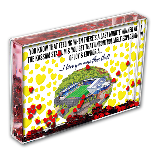 Oxford Utd Heart Photo Block I Love you More Than That Love Hearts Valentines Day