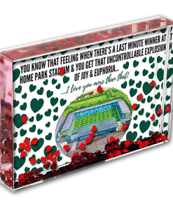 Plymouth Argyle Heart Photo Block I Love you More Than That Love Hearts Valentines Day