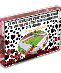 Port Vale Heart Photo Block I Love you More Than That Love Hearts Valentines Day