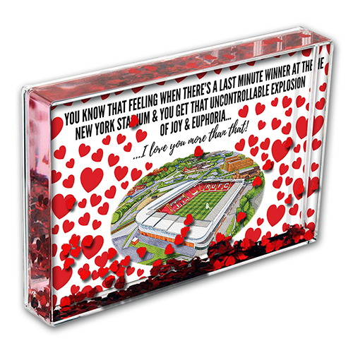 Rotherham Utd Heart Photo Block I Love you More Than That Love Hearts Valentines Day
