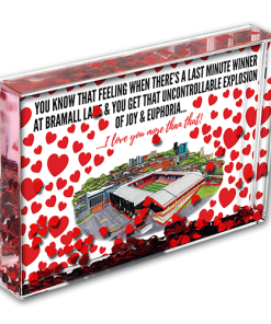 Sheffield Utd Heart Photo Block I Love you More Than That Love Hearts Valentines Day