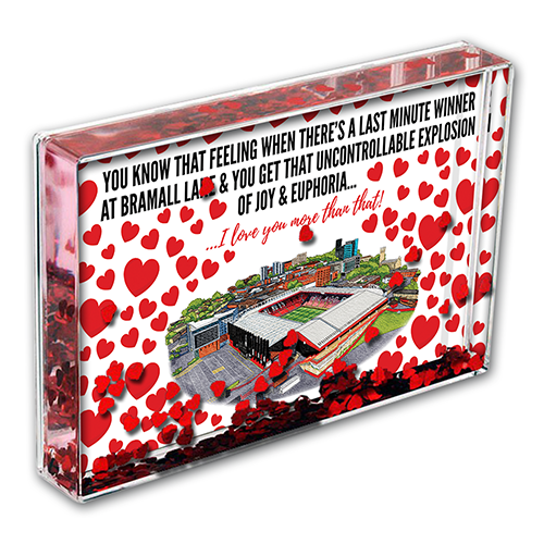 Sheffield Utd Heart Photo Block I Love you More Than That Love Hearts Valentines Day