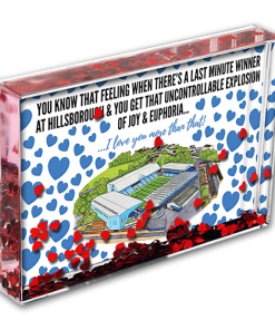 Sheffield Wednesday Heart Photo Block I Love you More Than That Love Hearts Valentines Day