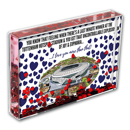 Spurs Heart Photo Block I Love you More Than That Love Hearts Valentines Day