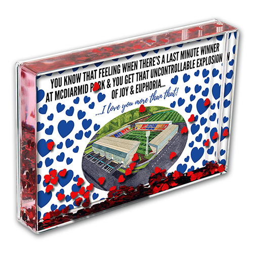 St Johnstone Heart Photo Block I Love you More Than That Love Hearts Valentines Day