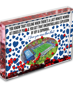 Stockport County Heart Photo Block I Love you More Than That Love Hearts Valentines Day