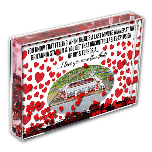 Stoke City Heart Photo Block I Love you More Than That Love Hearts Valentines Day