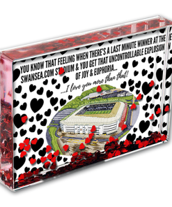 Swansea City Heart Photo Block I Love you More Than That Love Hearts Valentines Day