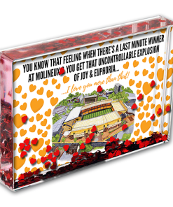 Wolves Heart Photo Block I Love you More Than That Love Hearts Valentines Day