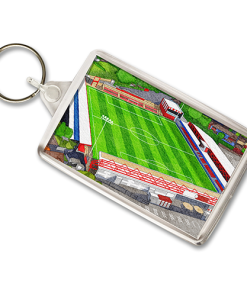 Accrington Stanley Around The Grounds Wham Stadium Water Colour Keyring