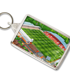 Fleetwood Town Around The Grounds Highbury Stadium Water Colour Keyring