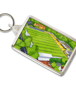 Harrogate Town Around The Grounds The Exercise Stadium Water Colour Keyring
