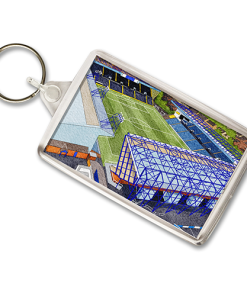 Kilmarnock Around The Grounds BBSP Rugby Park Stadium Water Colour Keyring