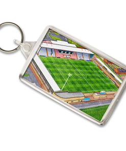 Morecambe Around The Grounds Mazuma Mobile Stadium Water Colour Keyring