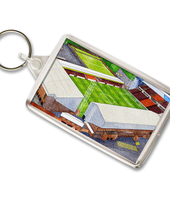 Motherwell Around The Grounds Fir Park Stadium Water Colour Keyring
