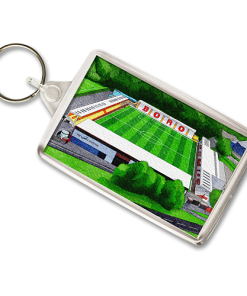 Stevenage Around The Grounds Lamex Stadium Water Colour Keyring