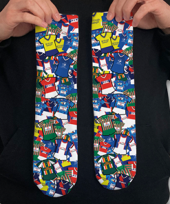 Carlisle Utd Retro Shirt Classic Kit Mash Socks