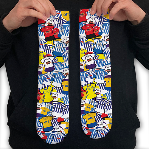 Kilmarnock Retro Shirt Classic Kit Mash Socks