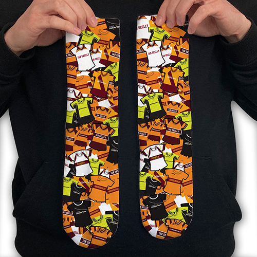 Motherwell Retro Shirt Classic Kit Mash Socks