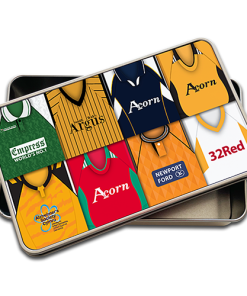 Newport County Retro Kit Montage Pencil Tin Case