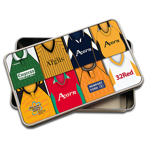 Newport County Retro Kit Montage Pencil Tin Case