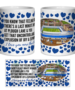 Wimbledon Fan Mug I Love you More Than That Love Hearts Mug Cup Valentines Day