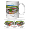 Aberdeen Around The Grounds Pittodrie Stadium Water Colour Mug Cup