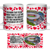 Arsenal Fan Mug I Love you More Than That Love Hearts Mug Cup Valentines Day