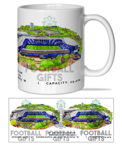 Birmingham City Around The Grounds St Andrews Stadium Water Colour Mug Cup