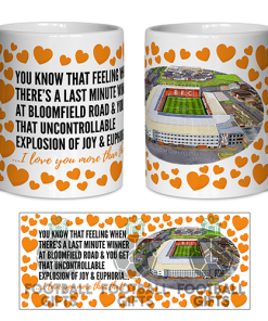 Blackpool Fan Mug I Love you More Than That Love Hearts Mug Cup Valentines Day