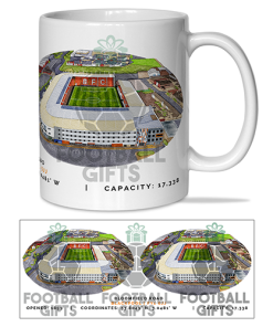 Blackpool Around The Grounds Bloomfield Road Water Colour Mug Cup