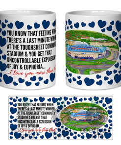 Bolton Wanderers Fan Mug I Love you More Than That Love Hearts Mug Cup Valentines Day