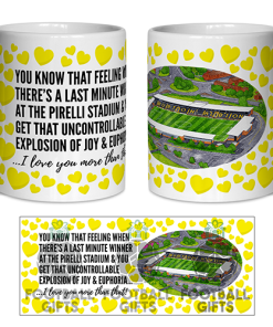 Burton Albion Fan Mug I Love you More Than That Love Hearts Mug Cup Valentines Day