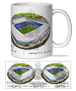Cardiff Around The Grounds Cardiff City Stadium Water Colour Mug Cup