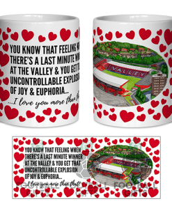 Charlton Athletic Fan Mug I Love you More Than That Love Hearts Mug Cup Valentines Day