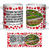 Cheltenham Town Fan Mug I Love you More Than That Love Hearts Mug Cup Valentines Day