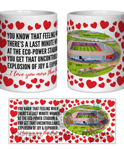 Doncaster Rovers Fan Mug I Love you More Than That Love Hearts Mug Cup Valentines Day
