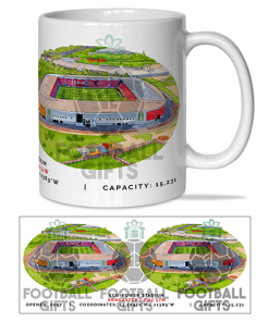 Doncaster Rovers Around The Grounds Eco-Power Stadium Water Colour Mug Cup