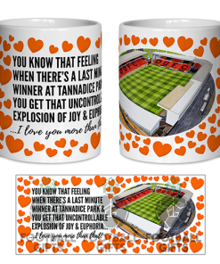 Dundee United Fan Mug I Love you More Than That Love Hearts Mug Cup Valentines Day