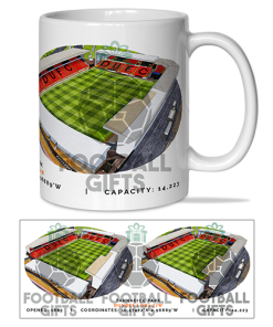 Dundee United Around The Grounds Tannadice Park Stadium Water Colour Mug Cup
