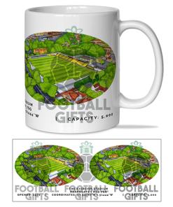 Harrogate Town Around The Grounds The Exercise Stadium Water Colour Mug Cup