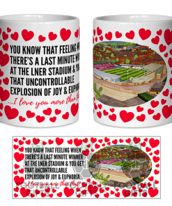Lincoln City Fan Mug I Love you More Than That Love Hearts Mug Cup Valentines Day
